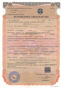 Телятина Ветеринарное свид.